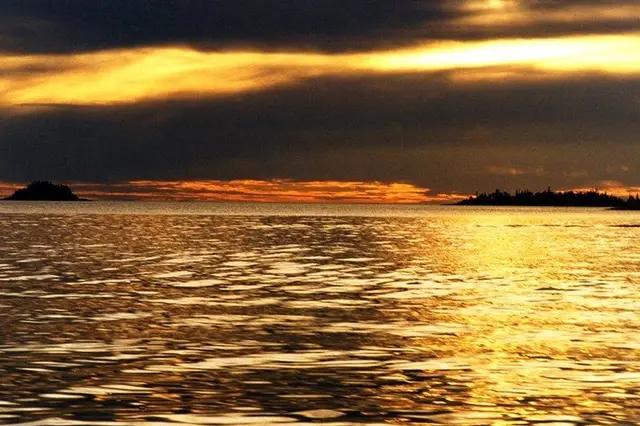 Sunset over Lake Athabasca